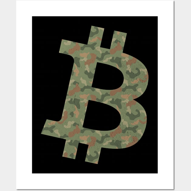 Bitcoin BTC coin Crypto coin Crytopcurrency Wall Art by JayD World